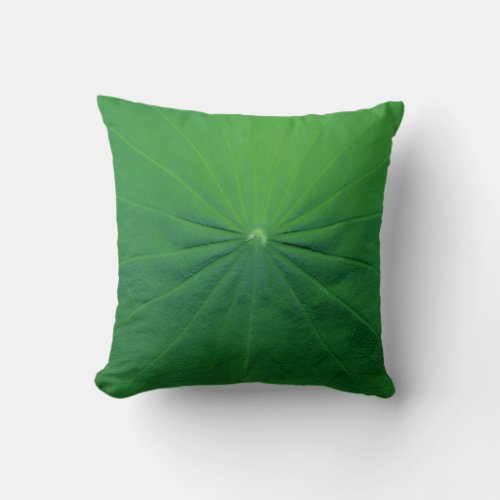 lotus leaf throw pillow
