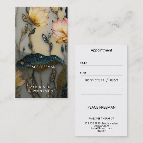 Lotus Light Awakening | botanical Design Business Card
