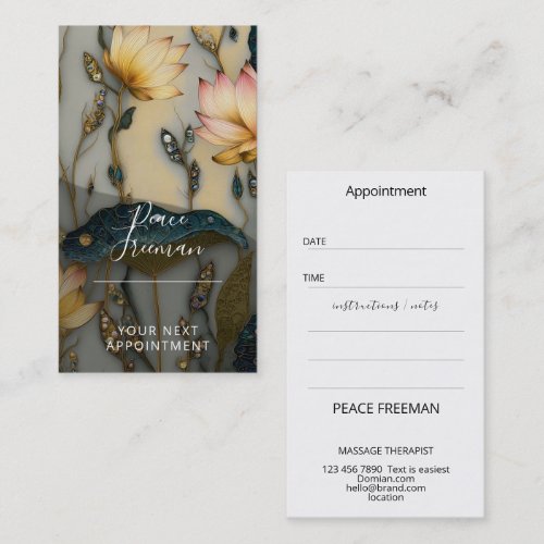 Lotus Light Awakening | botanical Design Business Card