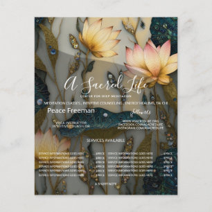 Lotus Light Awakening   botanical Design Flyer
