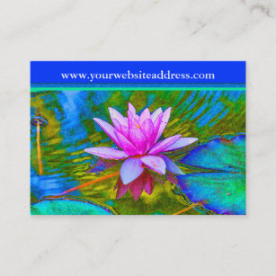 Lotus Lily Flower - Yoga Studio, Spa, Beauty Salon Business Card