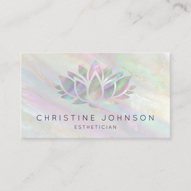 lotus logo business card (Front)
