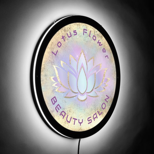 Lotus logo LED sign (Angle)