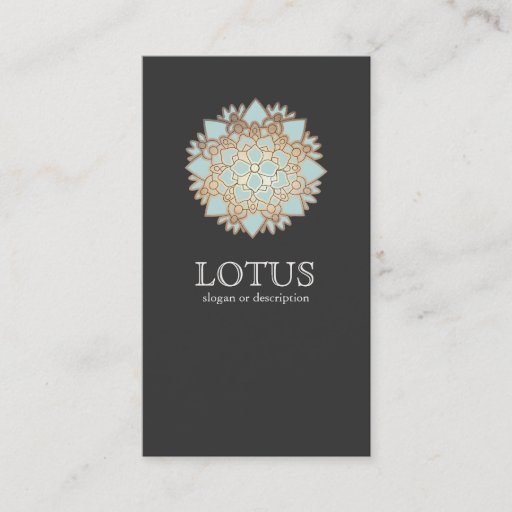 Customizable Elegant Lotus Women's Fashion Boutique Black Business Cards