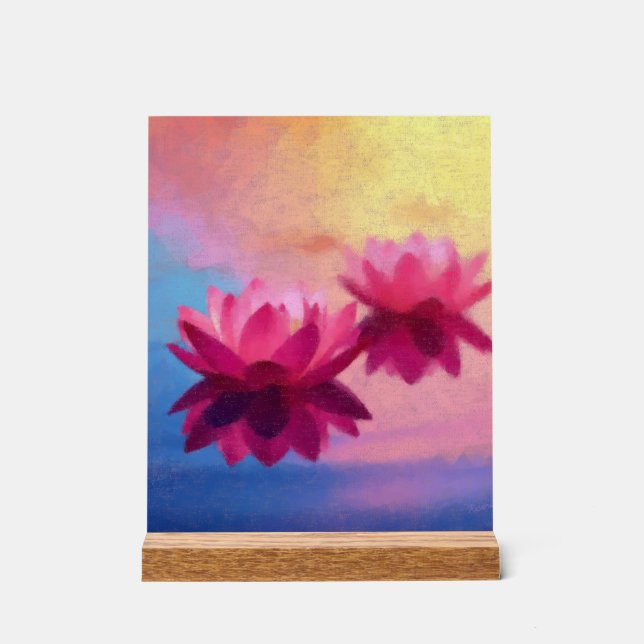 Lotus Love Acrylic Sign (Front)