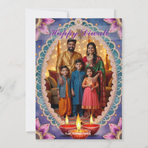 Lotus Luxe Diwali Greeting Card