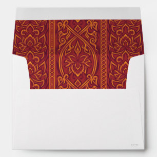Lotus Luxe Tapestry Pattern - The White Lotus Envelope