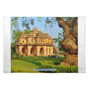 Lotus Mahal, Vijayanagara, India Cloth Placemat