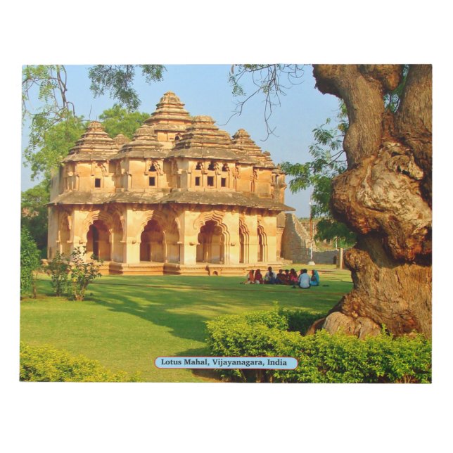 Lotus Mahal, Vijayanagara, India Notepad (Front)