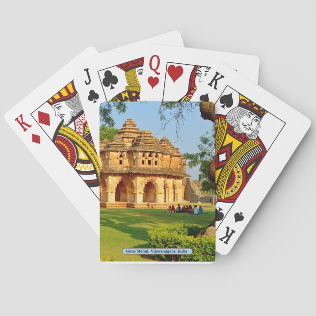 Lotus Mahal, Vijayanagara, India Poker Cards (Back)