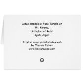 Lotus Mandala at Fudō Temple on Mt. Kurama (Back Horizontal)