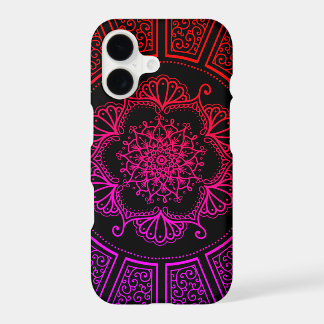 Lotus Mandala Black iPhone 17 Case