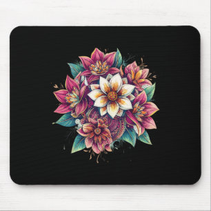Lotus Mandala Boho Floral Yoga Meditation Zen Mouse Pad
