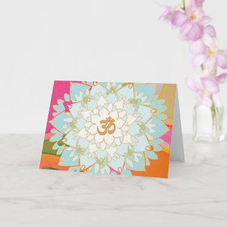 Lotus Mandala Greeting Card
