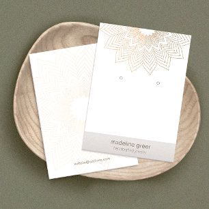 Lotus Mandala Jewelry Designer Earring Display