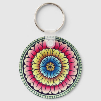 Lotus Mandala  Keychain