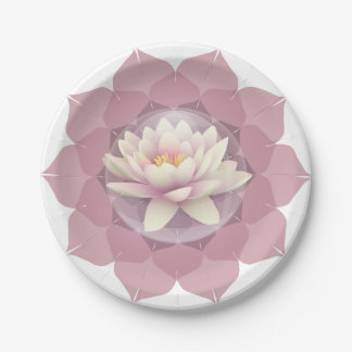 lotus & mandala paper plates