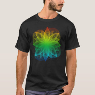Lotus Mandala Rainbow Spiritual Om New Age T-Shirt