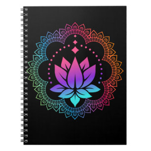 Lotus Mandala Spiritual Reiki Master Yoga Chakra Notebook