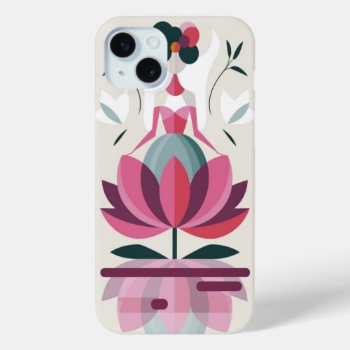Lotus Mindfulness Haute Couture Art iPhone Case 