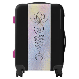 *~* Lotus Moon Sacred Geometry Symbol Artsy Luggage