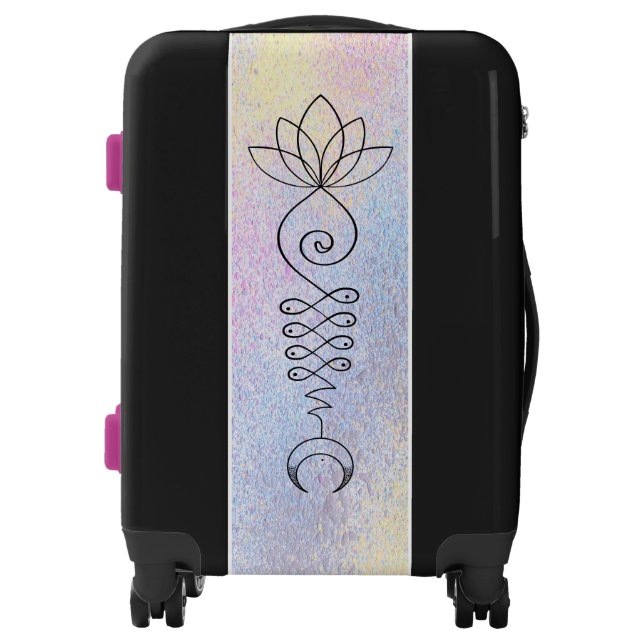*~*  Lotus Moon  Sacred Geometry Symbol Artsy Luggage (Front)