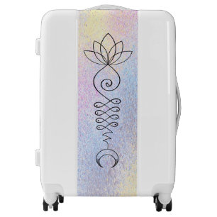 *~* Lotus Moon Sacred Geometry Symbol Artsy Luggage
