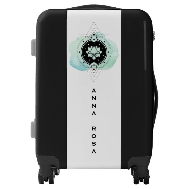 *~* Lotus, Moon, Stars Sacred Symbol Luggage (Front)