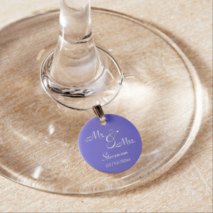 Lotus Mr. and Mrs. Memento Wine Charm