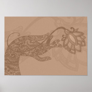 Lotus Mudra Mehndi small poster