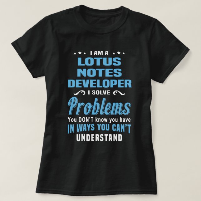 Lotus Notes Developer T-Shirt (Design Front)