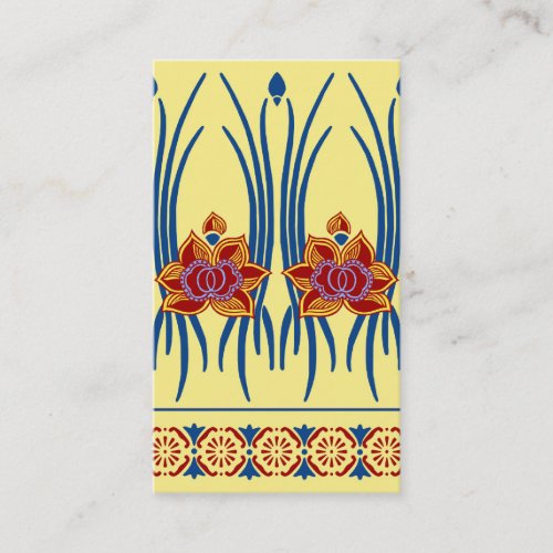 LOTUS NOUVEAU: JULY AFTERNOON BUSINESS CARD TEMPLATES