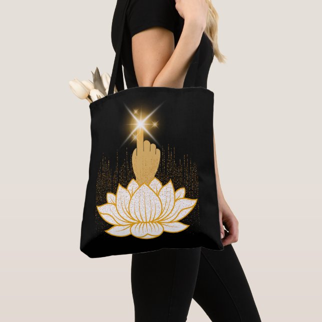 Lotus of Light Tote Bag (Close Up)