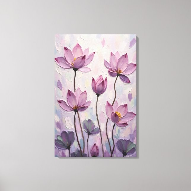 Lotus – Oil Painting Canvas Print (Front)