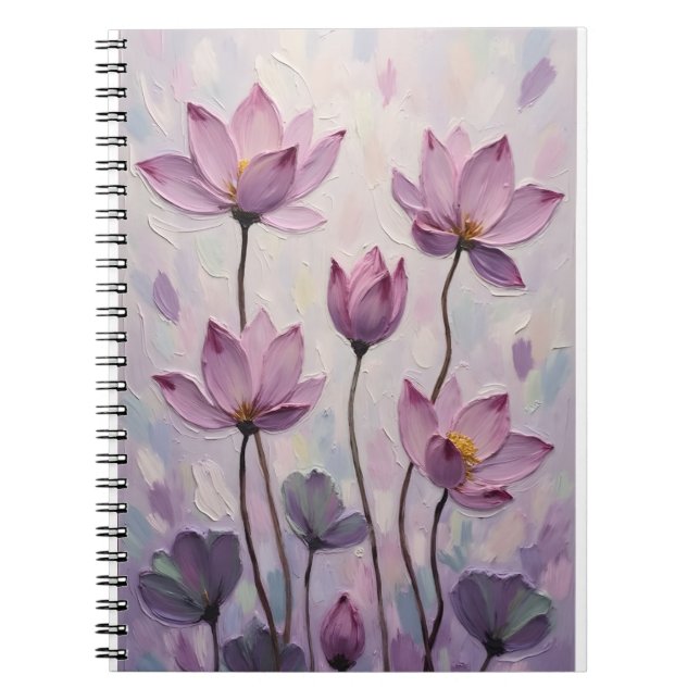 Lotus – Oil Painting Notebook (Front)