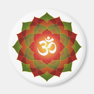 Lotus Om Design Magnet