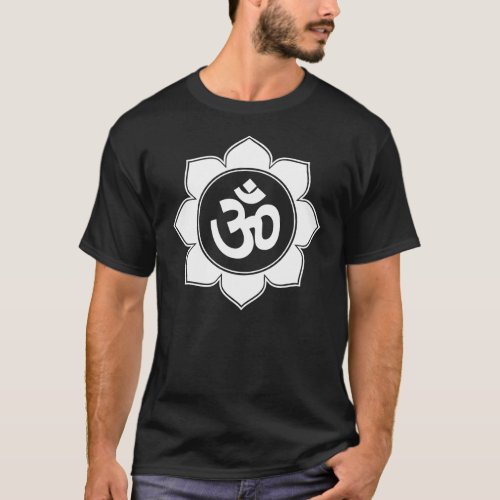 Lotus Om Design T_Shirt