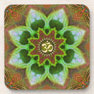 Lotus Om Mandala Geometric Art : Set of 6 Coaster