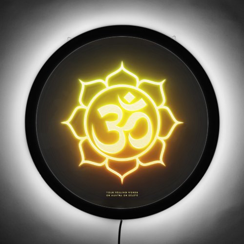 Lotus OM Meditation Wellness Spa Healing Neon LED Sign