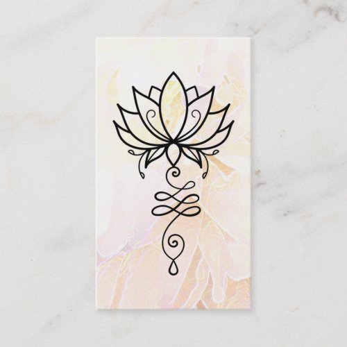  Lotus Ombre Yoga Nirvana Sacred Geometry Business Card
