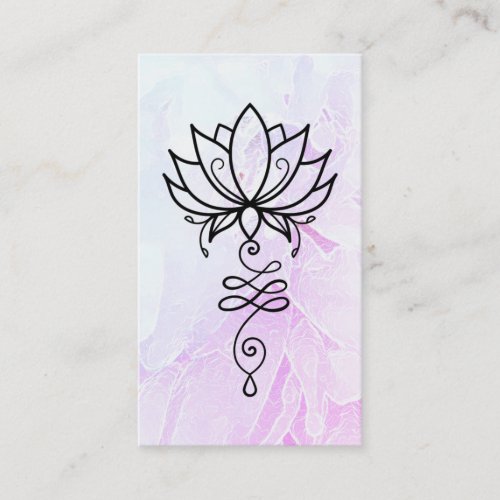 *~* Lotus . Ombre Yoga Sacred Geometry Nirvana  Business Card