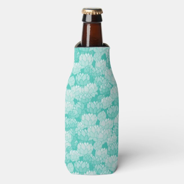 Lotus pattern 2 bottle cooler (Bottle Front)