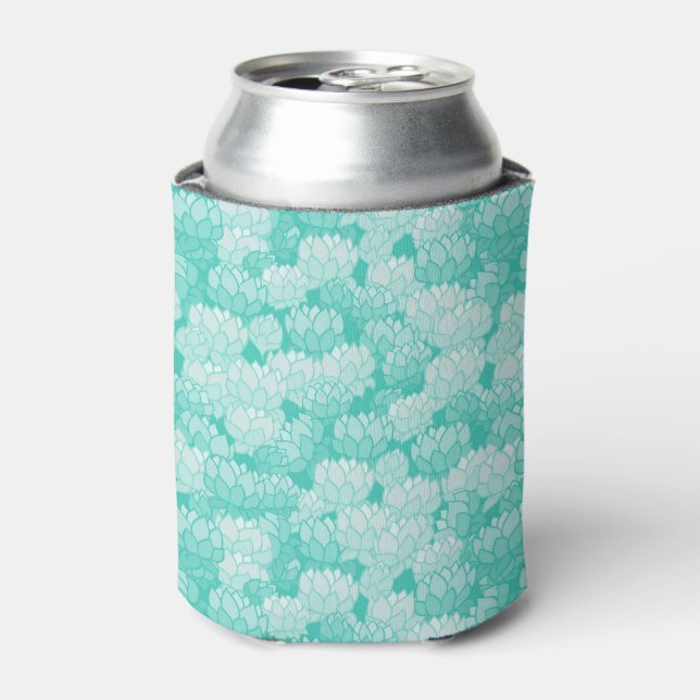 Lotus pattern 2 can cooler (Can Front)