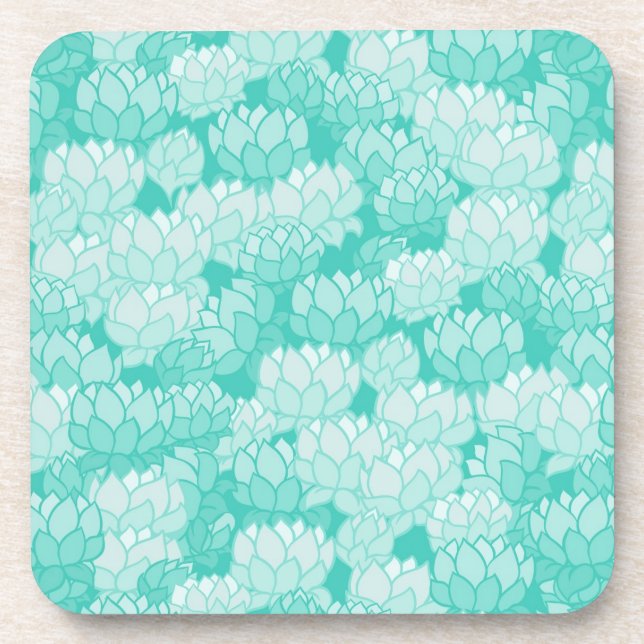 Lotus pattern 2 coaster (Front)