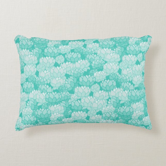 Lotus pattern 2 decorative pillow (Front)