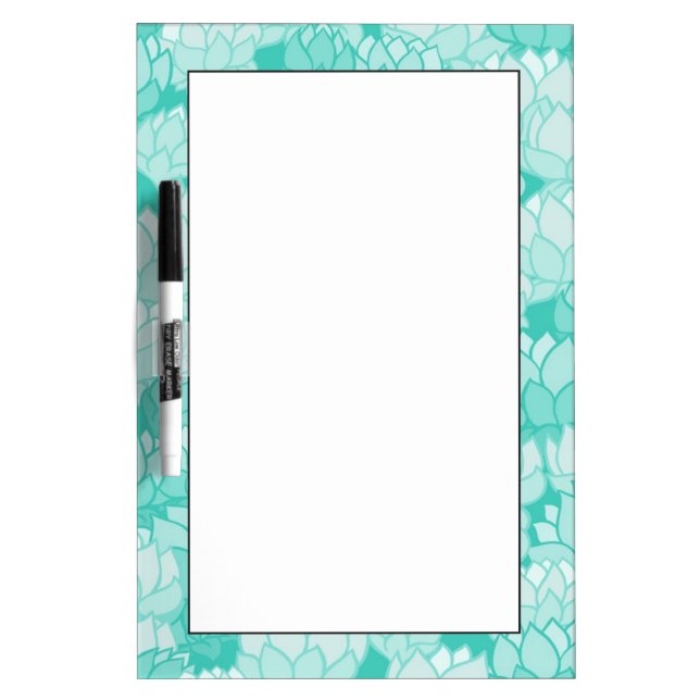 Lotus pattern 2 dry erase board (Front)