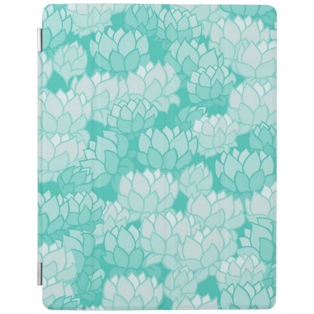 Lotus pattern 2 iPad smart cover (Front)