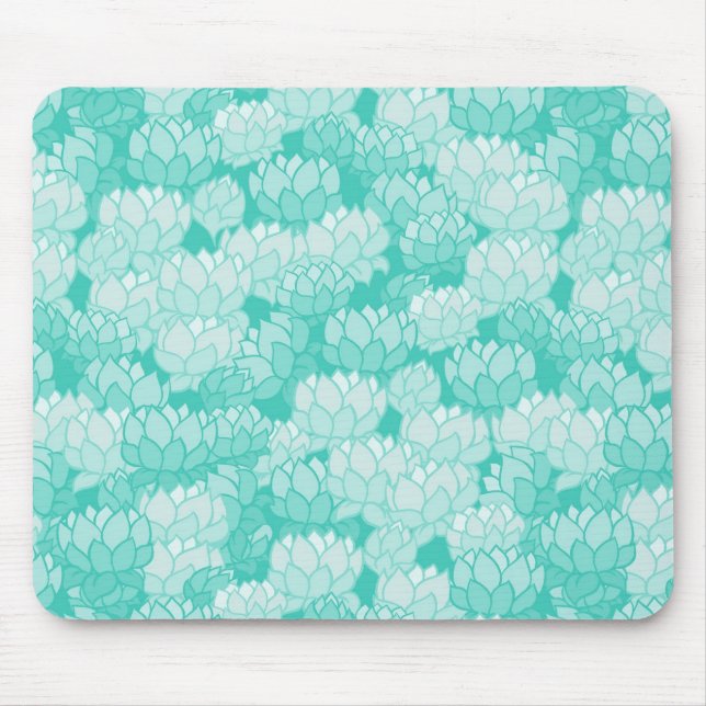 Lotus pattern 2 mouse pad (Front)