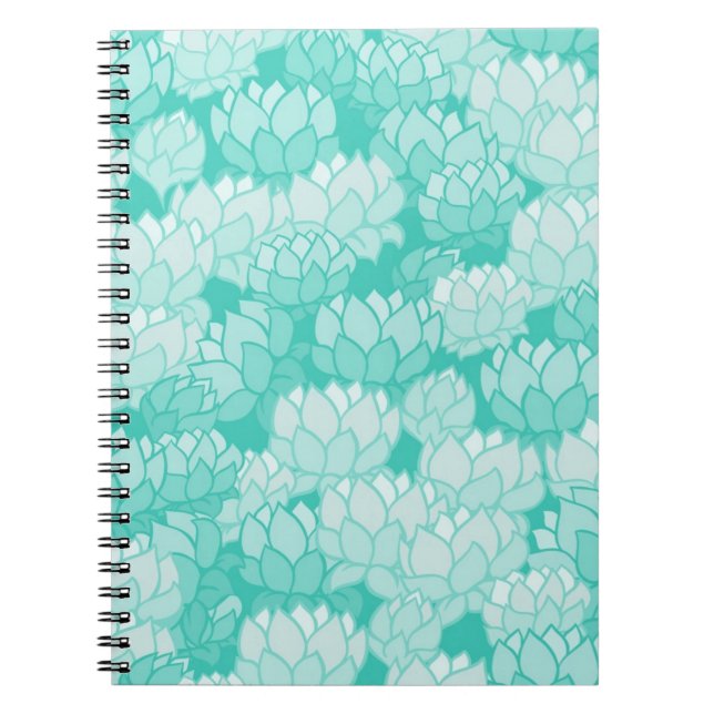 Lotus pattern 2 notebook (Front)