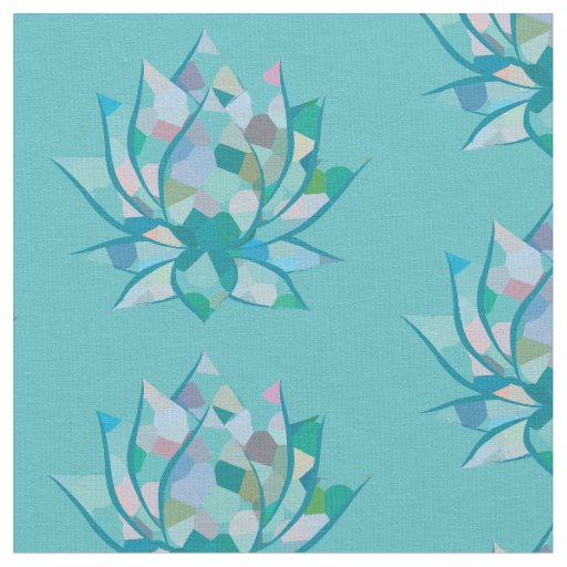 Lotus pattern fabric